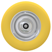 Accessories / Individual parts | for wheelbarrows | polyurethane wheel, incl. double-bearing axle, | nuts and washers